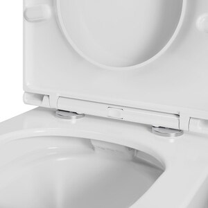 Set vas WC Nanki, ceramica, rezervor 3.5-5 l, capac SoftClose, alb Set vas WC Nanki, ceramica, rezervor 3.5-5 l, capac SoftClose, alb