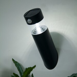 Aplica solara de exterior, 11W, LED incorporat, negru Aplica solara de exterior, 11W, LED incorporat, negru
