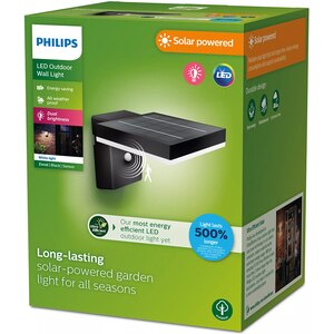Lampa solara PHILIPS 8720169265745, 1.3W, IP44, negru Lampa solara PHILIPS 8720169265745, 1.3W, IP44, negru