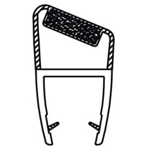 Cheder etansare magnetic SANOTECHNIK Q205, pentru sticla grosime 5mm, cabine semirotunde, 2 bucati Cheder etansare magnetic SANOTECHNIK Q205, pentru sticla grosime 5mm, cabine semirotunde, 2 bucati
