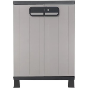 Dulap GOODHOME Links, plastic, 65 x 37 x 93 cm, gri-negru Dulap GOODHOME Links, plastic, 65 x 37 x 93 cm, gri-negru