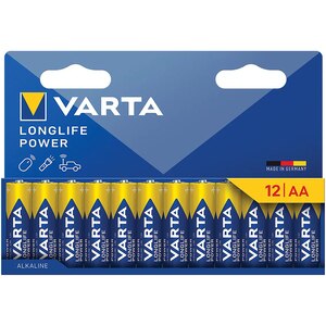 Baterii alcaline VARTA Longlife Power AA, 12 bucati Baterii alcaline VARTA Longlife Power AA, 12 bucati