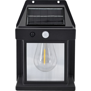 Aplica solara, 0.06W, LED incorporat, negru Aplica solara, 0.06W, LED incorporat, negru