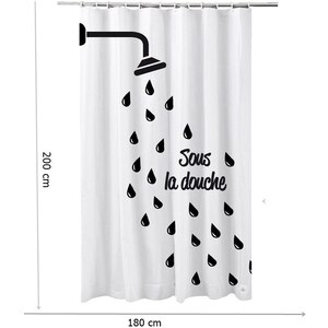 Perdea dus FRANDIS 195071, poliester, 180 x 200 cm, alb Perdea dus FRANDIS 195071, poliester, 180 x 200 cm, alb