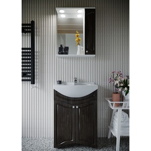 Set masca si lavoar SANITOP Fluture, 58 x 33 x 78 cm, wenge Set masca si lavoar SANITOP Fluture, 58 x 33 x 78 cm, wenge