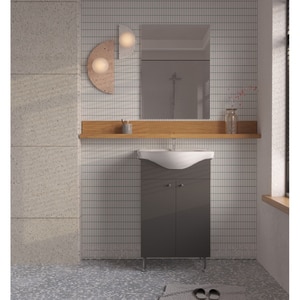 Set mobilier baie SANITOP Joy, 60 cm, gri Set mobilier baie SANITOP Joy, 60 cm, gri