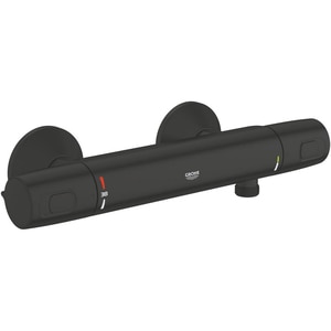 Baterie dus GROHE Precision 1022172432, aparenta, termostat, alama, negru Baterie dus GROHE Precision 1022172432, aparenta, termostat, alama, negru