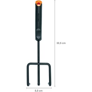 Cultivator FISKARS Ergo, otel, negru Cultivator FISKARS Ergo, otel, negru