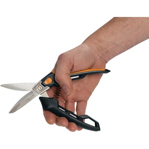 Foarfeca FISKARS PowerArc, otel inoxidabil, 26.4 cm, argintiu-negru Foarfeca FISKARS PowerArc, otel inoxidabil, 26.4 cm, argintiu-negru