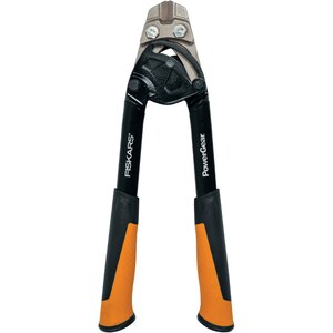 Foarfeca FISKARS PowerGear, otel, 35.5 cm, argintiu-negru Foarfeca FISKARS PowerGear, otel, 35.5 cm, argintiu-negru