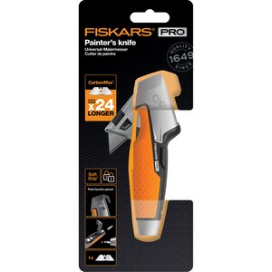 Cutit utilitar zugravi FISKARS CarbonMax, metal, negru Cutit utilitar zugravi FISKARS CarbonMax, metal, negru