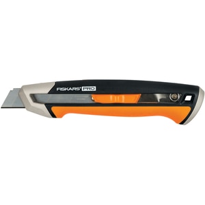 Cutit Snap-off FISKARS CarbonMax, 18mm, metal, negru Cutit Snap-off FISKARS CarbonMax, 18mm, metal, negru