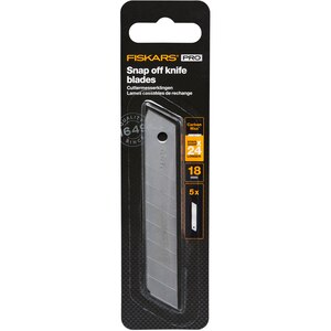 Lame segmentate FISKARS CarbonMax, 18mm, 5 buc, otel inoxidabil, argintiu Lame segmentate FISKARS CarbonMax, 18mm, 5 buc, otel inoxidabil, argintiu