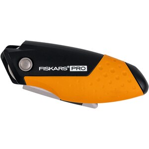 Cutit utilitar FISKARS CarbonMax, pliabil compact, metal, negru Cutit utilitar FISKARS CarbonMax, pliabil compact, metal, negru