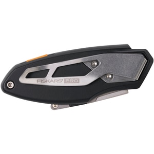 Cutit utilitar FISKARS CarbonMax, pliabil compact, metal, negru Cutit utilitar FISKARS CarbonMax, pliabil compact, metal, negru