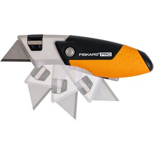 Cutit utilitar FISKARS CarbonMax, pliabil compact, metal, negru Cutit utilitar FISKARS CarbonMax, pliabil compact, metal, negru