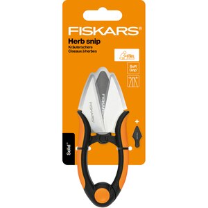 Foarfeca pentru plante aromatice FISKARS SP220 Solid, otel, negru Foarfeca pentru plante aromatice FISKARS SP220 Solid, otel, negru