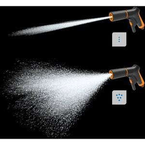 Pistol pentru stropit FISKARS 1065484, ajustabil, control frontal Pistol pentru stropit FISKARS 1065484, ajustabil, control frontal