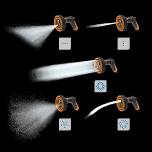 Pistol pentru stropit FISKARS 1065485, 5 jeturi, negru Pistol pentru stropit FISKARS 1065485, 5 jeturi, negru