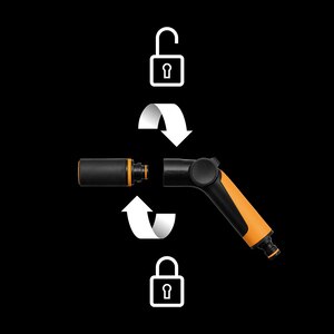 Pistol pentru stropit FISKARS 1065487, 2 jeturi, negru Pistol pentru stropit FISKARS 1065487, 2 jeturi, negru