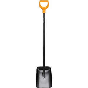 Lopata FISKARS Solid, maner tip D, metal, negru Lopata FISKARS Solid, maner tip D, metal, negru