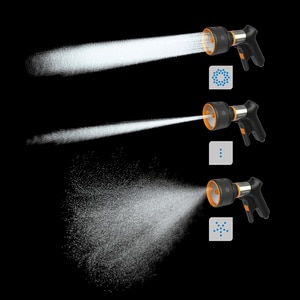Pistol pentru stropit FISKARS 1067194, 3 jeturi, negru Pistol pentru stropit FISKARS 1067194, 3 jeturi, negru