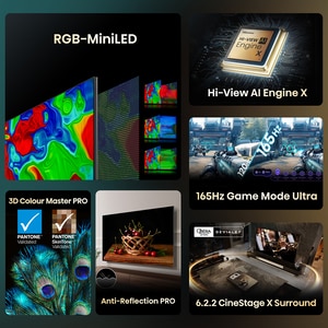 Televizor RGB-MiniLED ULED Smart HISENSE 116UXQ, Ultra HD 4K, HDR, 293cm Televizor RGB-MiniLED ULED Smart HISENSE 116UXQ, Ultra HD 4K, HDR, 293cm