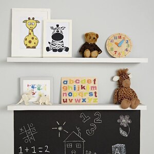 Polita GOODHOME Cusko, melamina, 118 x 23.5 x 3.8 cm, alb Polita GOODHOME Cusko, melamina, 118 x 23.5 x 3.8 cm, alb