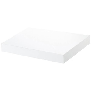 Polita GOODHOME Cusko, melamina, 30 x 23.5 x 3.8 cm, alb Polita GOODHOME Cusko, melamina, 30 x 23.5 x 3.8 cm, alb