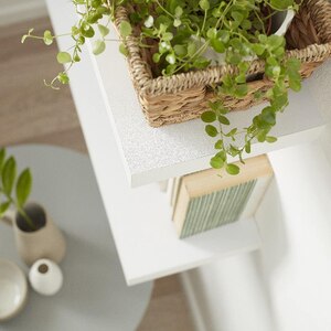 Polita GOODHOME Cusko, melamina, 60 x 23.5 x 3.8 cm, alb Polita GOODHOME Cusko, melamina, 60 x 23.5 x 3.8 cm, alb