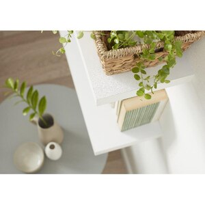 Polita GOODHOME Cusko, melamina, 60 x 23.5 x 3.8 cm, alb Polita GOODHOME Cusko, melamina, 60 x 23.5 x 3.8 cm, alb