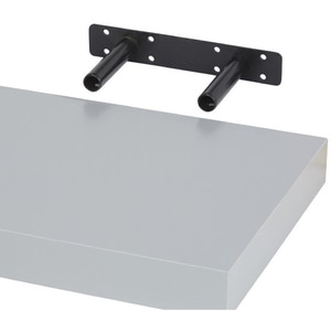 Polita GOODHOME Cusko, melamina, 30 x 23.5 x 3.8 cm, argintiu Polita GOODHOME Cusko, melamina, 30 x 23.5 x 3.8 cm, argintiu