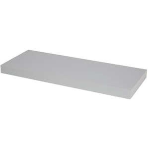 Polita GOODHOME Cusko, melamina, 60 x 23.5 x 3.8 cm, argintiu Polita GOODHOME Cusko, melamina, 60 x 23.5 x 3.8 cm, argintiu