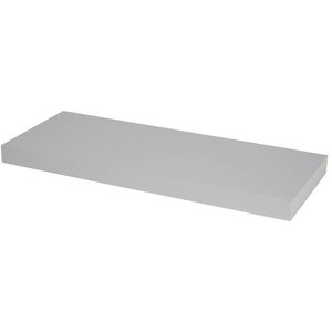 Polita GOODHOME Cusko, melamina, 60 x 23.5 x 3.8 cm, argintiu Polita GOODHOME Cusko, melamina, 60 x 23.5 x 3.8 cm, argintiu