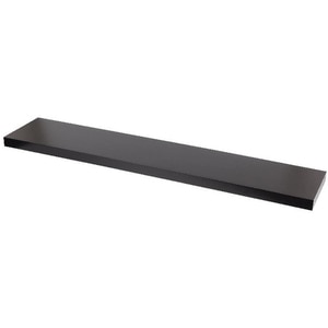 Polita GOODHOME Cusko, melamina, 118 x 23.5 x 3.8 cm, negru Polita GOODHOME Cusko, melamina, 118 x 23.5 x 3.8 cm, negru