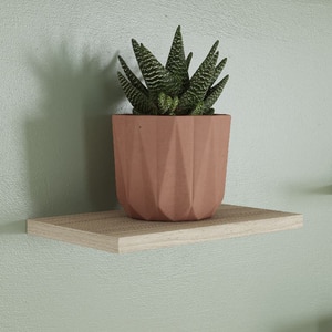 Polita GOODHOME Rigga, melamina, 30 x 19 x 1.8 cm, stejar Polita GOODHOME Rigga, melamina, 30 x 19 x 1.8 cm, stejar