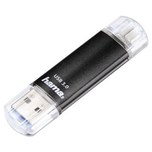 Memorie USB HAMA Laeta Twin 124001, USB 2.0-microUSB, 128GB, 40MBs, negru Memorie USB HAMA Laeta Twin 124001, USB 2.0-microUSB, 128GB, 40MBs, negru