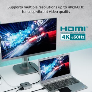 Adaptor HDMI PROMATE Mediaswitch-H3, argintiu Adaptor HDMI PROMATE Mediaswitch-H3, argintiu