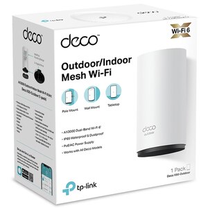 Sistem Wireless Mesh TP-LINK Deco X50-Outdoor AX3000, Wi-Fi 6, Dual Band 574 + 2402 Mbps, 1 buc, alb Sistem Wireless Mesh TP-LINK Deco X50-Outdoor AX3000, Wi-Fi 6, Dual Band 574 + 2402 Mbps, 1 buc, alb