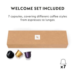 Pachet espressor capsule NESPRESSO Essenza Mini + 50 capsule, 0.7l, 1260W, 19 bar, negru Pachet espressor capsule NESPRESSO Essenza Mini + 50 capsule, 0.7l, 1260W, 19 bar, negru