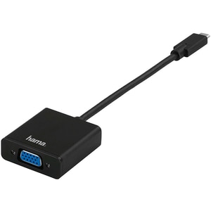 Adaptor USB-C - VGA HAMA 135727, negru Adaptor USB-C - VGA HAMA 135727, negru
