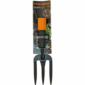Cultivator furca cu 3 dinti FISKARS QuikFit 137552, 27.3cm, otel Cultivator furca cu 3 dinti FISKARS QuikFit 137552, 27.3cm, otel
