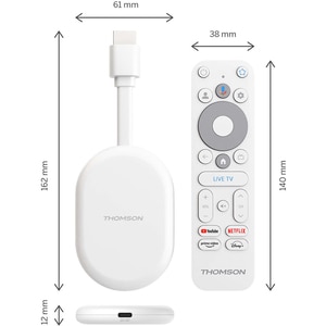 Mediaplayer THOMSON Streaming Stick 152, 4K, Wi-Fi, alb Mediaplayer THOMSON Streaming Stick 152, 4K, Wi-Fi, alb