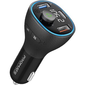 Modulator FM PROMATE PowerTune-38W, Bluetooth, USB, negru Modulator FM PROMATE PowerTune-38W, Bluetooth, USB, negru
