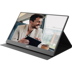 Monitor portabil WLED IPS AOC 16T20E2, 15.6" Full HD, 60Hz, boxe, negru Monitor portabil WLED IPS AOC 16T20E2, 15.6" Full HD, 60Hz, boxe, negru