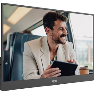 Monitor portabil WLED IPS AOC 16T20E2, 15.6" Full HD, 60Hz, boxe, negru Monitor portabil WLED IPS AOC 16T20E2, 15.6" Full HD, 60Hz, boxe, negru