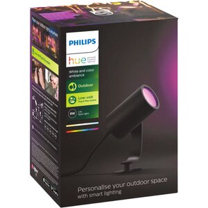 Spot LED RGB PHILIPS HUE Lily, 8W, 590lm, IP65, negru Spot LED RGB PHILIPS HUE Lily, 8W, 590lm, IP65, negru