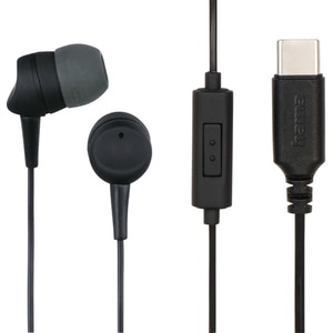 Casti HAMA Sea II, Cu Fir, In-Ear, Microfon, USB-C, negru Casti HAMA Sea II, Cu Fir, In-Ear, Microfon, USB-C, negru