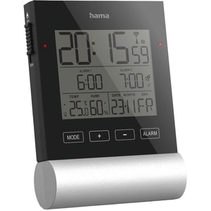 Ceas cu alarma HAMA 186416, DCF radio, negru Ceas cu alarma HAMA 186416, DCF radio, negru