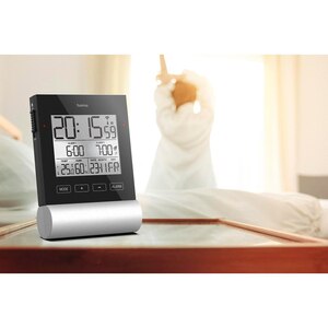 Ceas cu alarma HAMA 186416, DCF radio, negru Ceas cu alarma HAMA 186416, DCF radio, negru